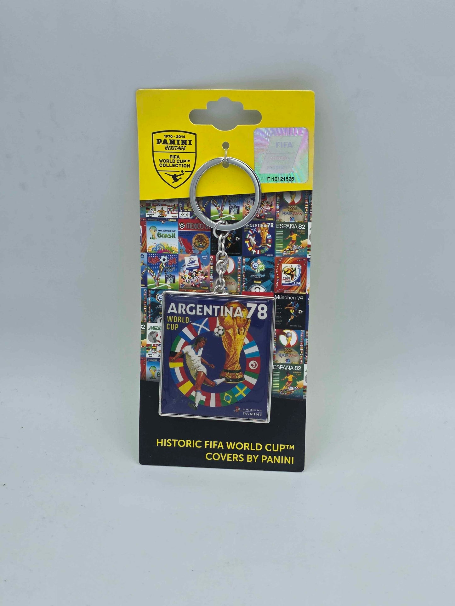 Panini Heritage World Cup Covers Argentina 78 Metal Keychain Football Fan Gift