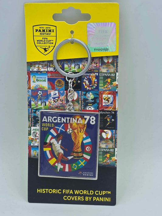 Panini Heritage World Cup Covers Argentina 78 Metal Keychain Football Fan Gift