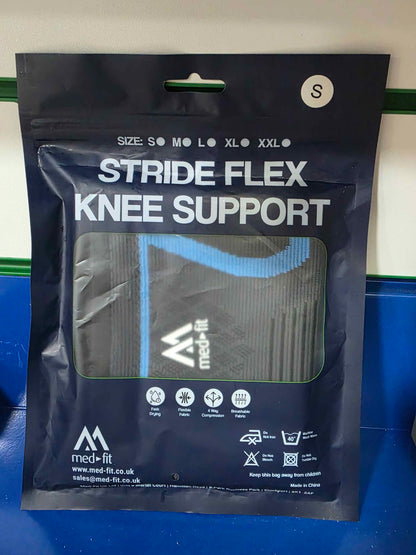 med-fit Stride Flex Knee Support 360 Degree 4 WAY Compression - SIZE SMALL