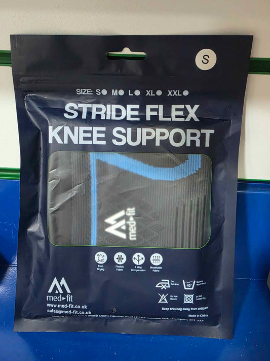 med-fit Stride Flex Knee Support 360 Degree 4 WAY Compression - SIZE SMALL