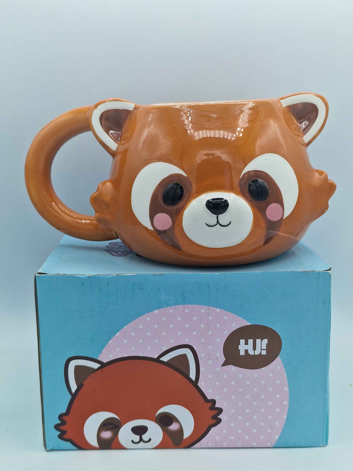 Adoramals Red Panda Head Ceramic Shaped Mug