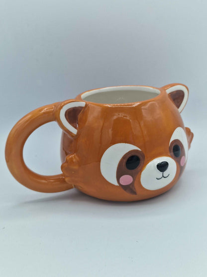 Adoramals Red Panda Head Ceramic Shaped Mug