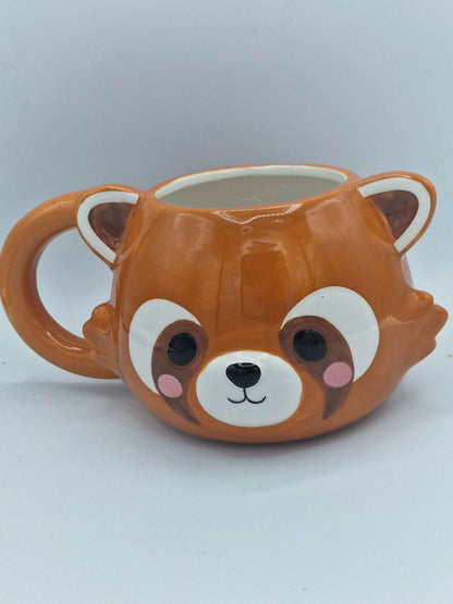 Adoramals Red Panda Head Ceramic Shaped Mug