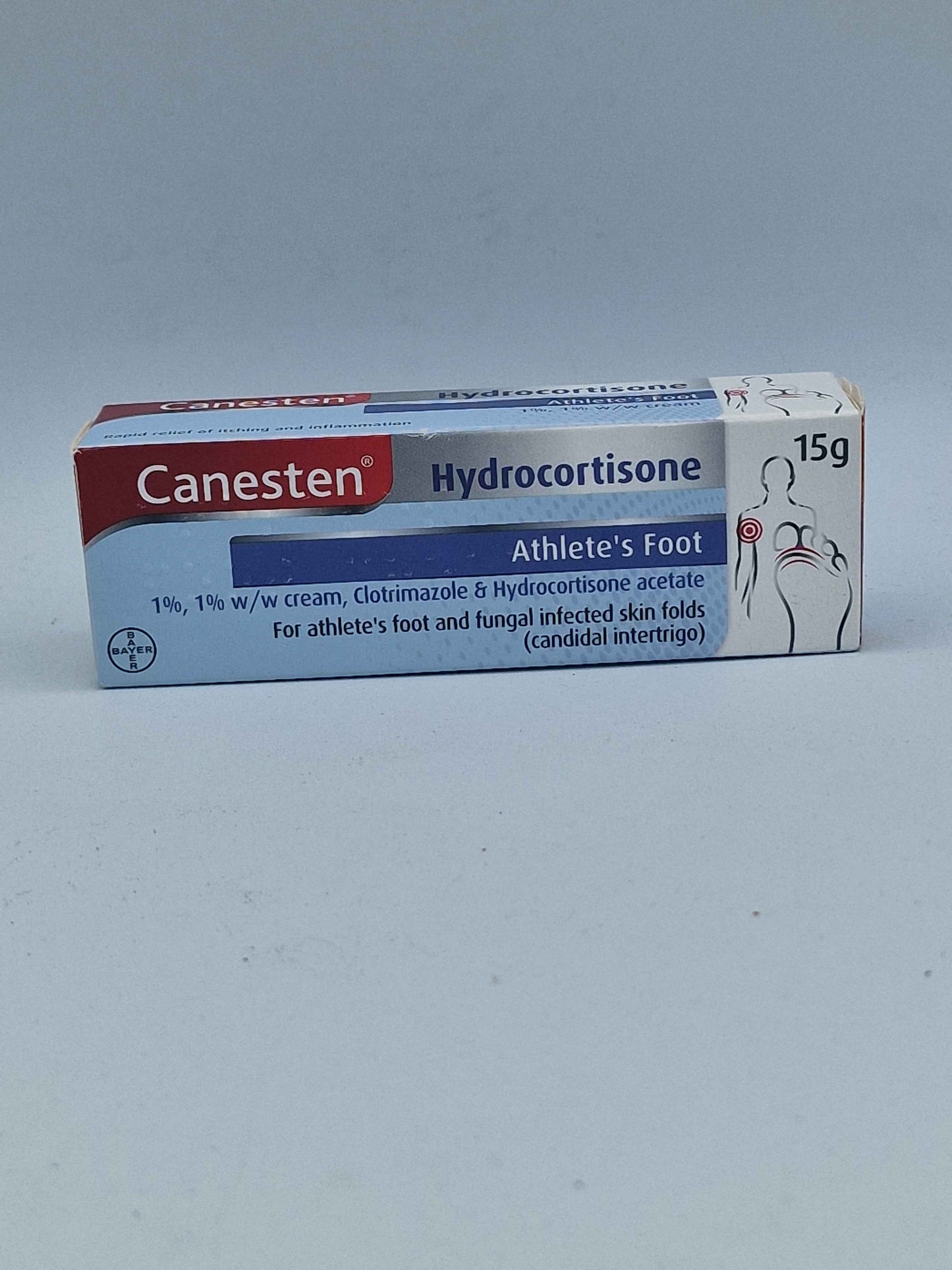 Canesten 1% Athlete's Foot Cream 15G