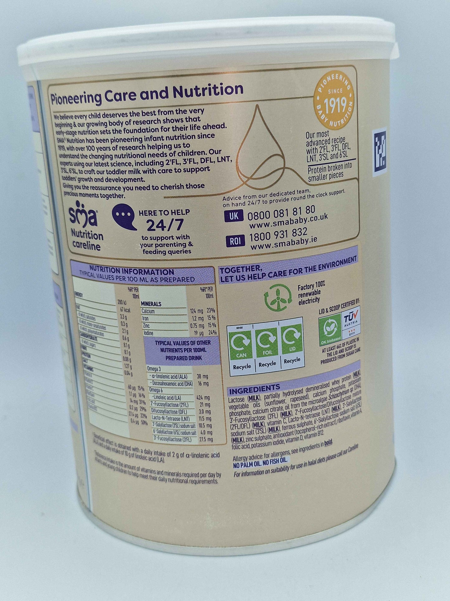 SMA Advanced 3 Growing Up Baby Milk Powder, 1-3 years 800G