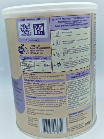 SMA Advanced 3 Growing Up Baby Milk Powder, 1-3 years 800G