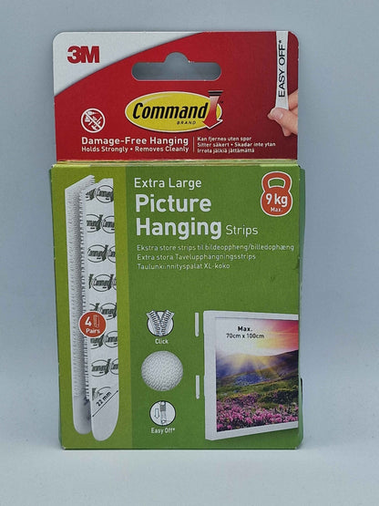 3M Command Extra large White Picture hanging Adhesive strip 17217