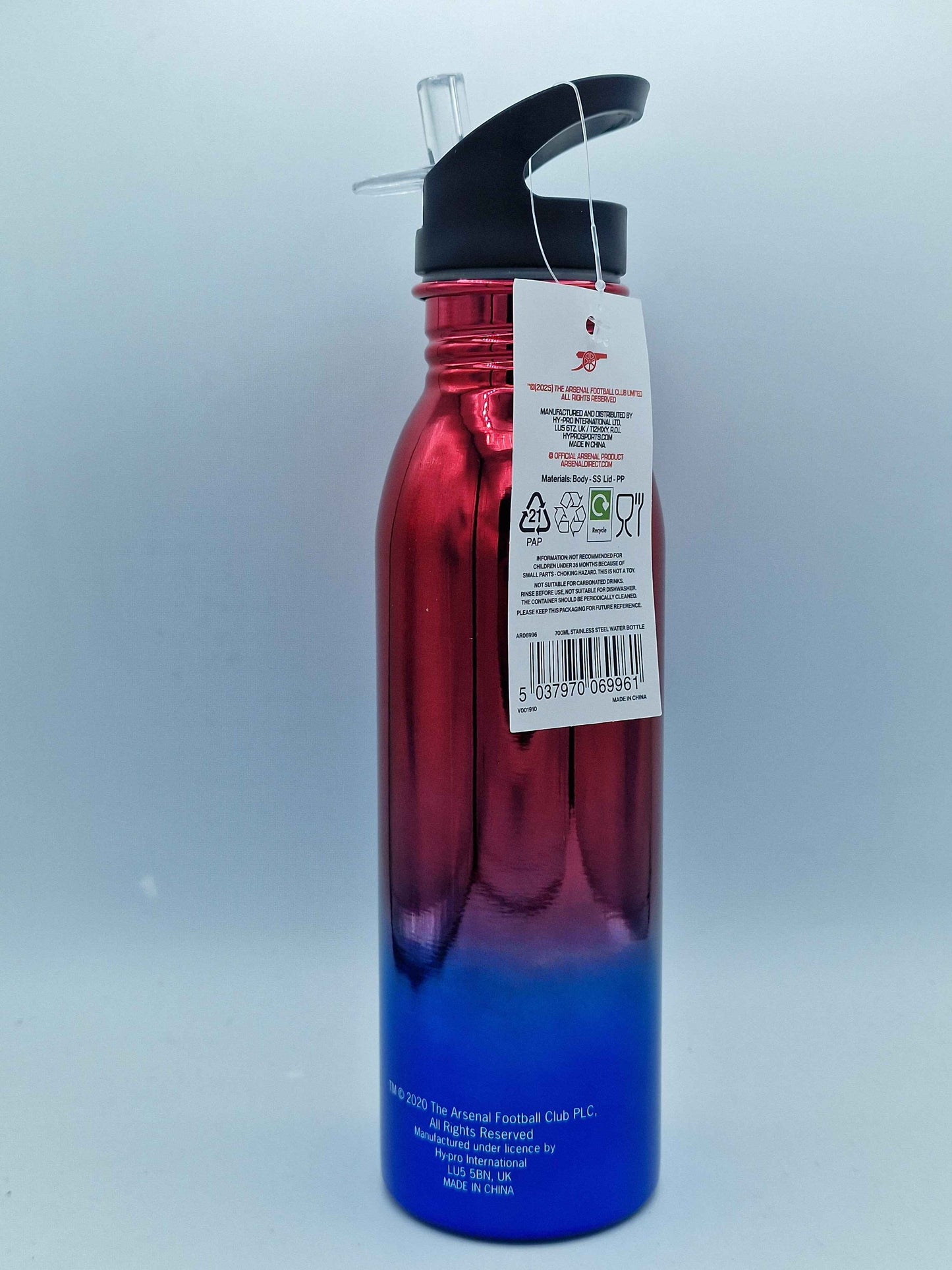Arsenal FC UV Metallic Drinks Bottle