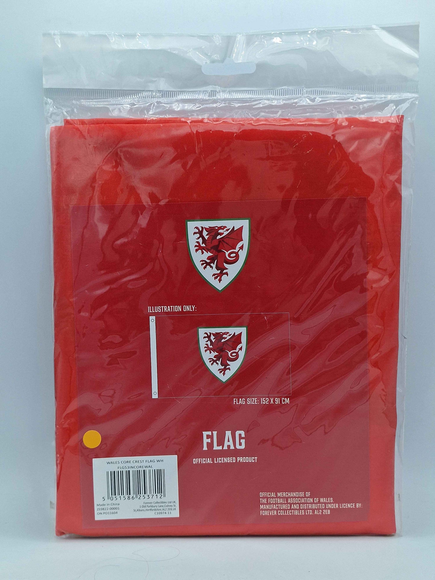 FA Wales Core Crest Flag