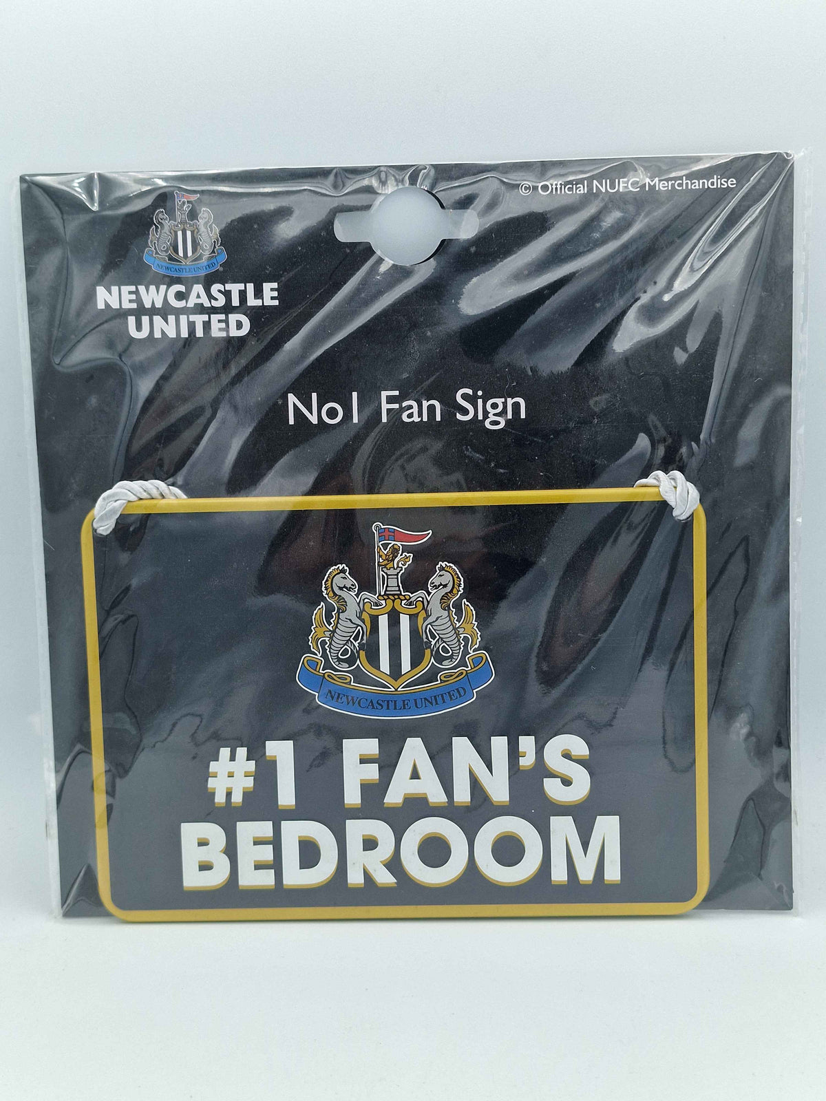 Newcastle United FC No1 Fan Bedroom Sign