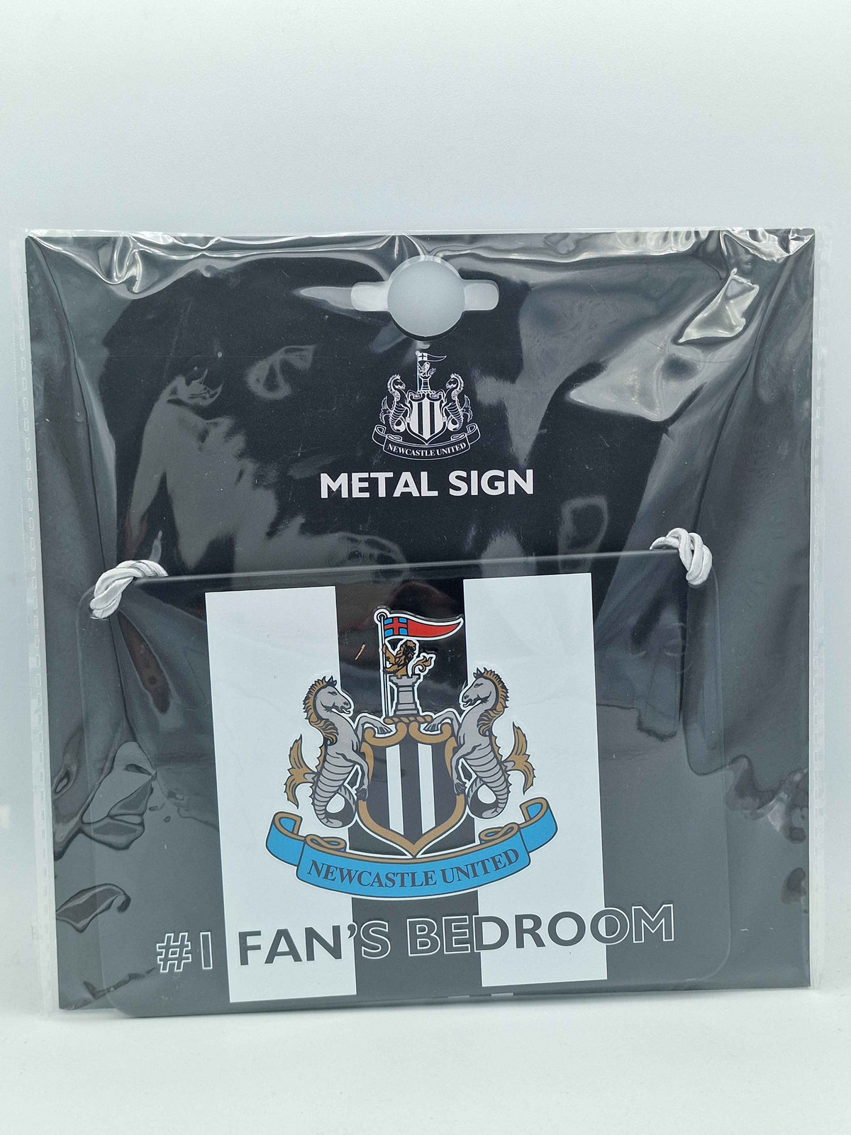 Newcastle United FC No1 Fan Stripe Bedroom Sign
