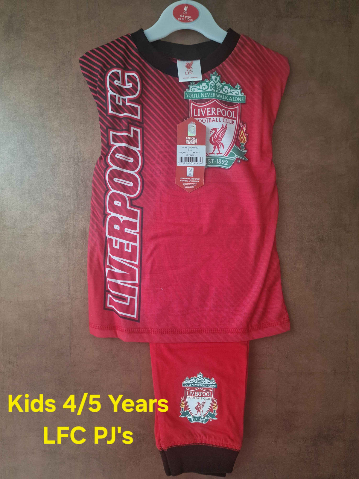 Liverpool FC 4/5years Pyjamas
