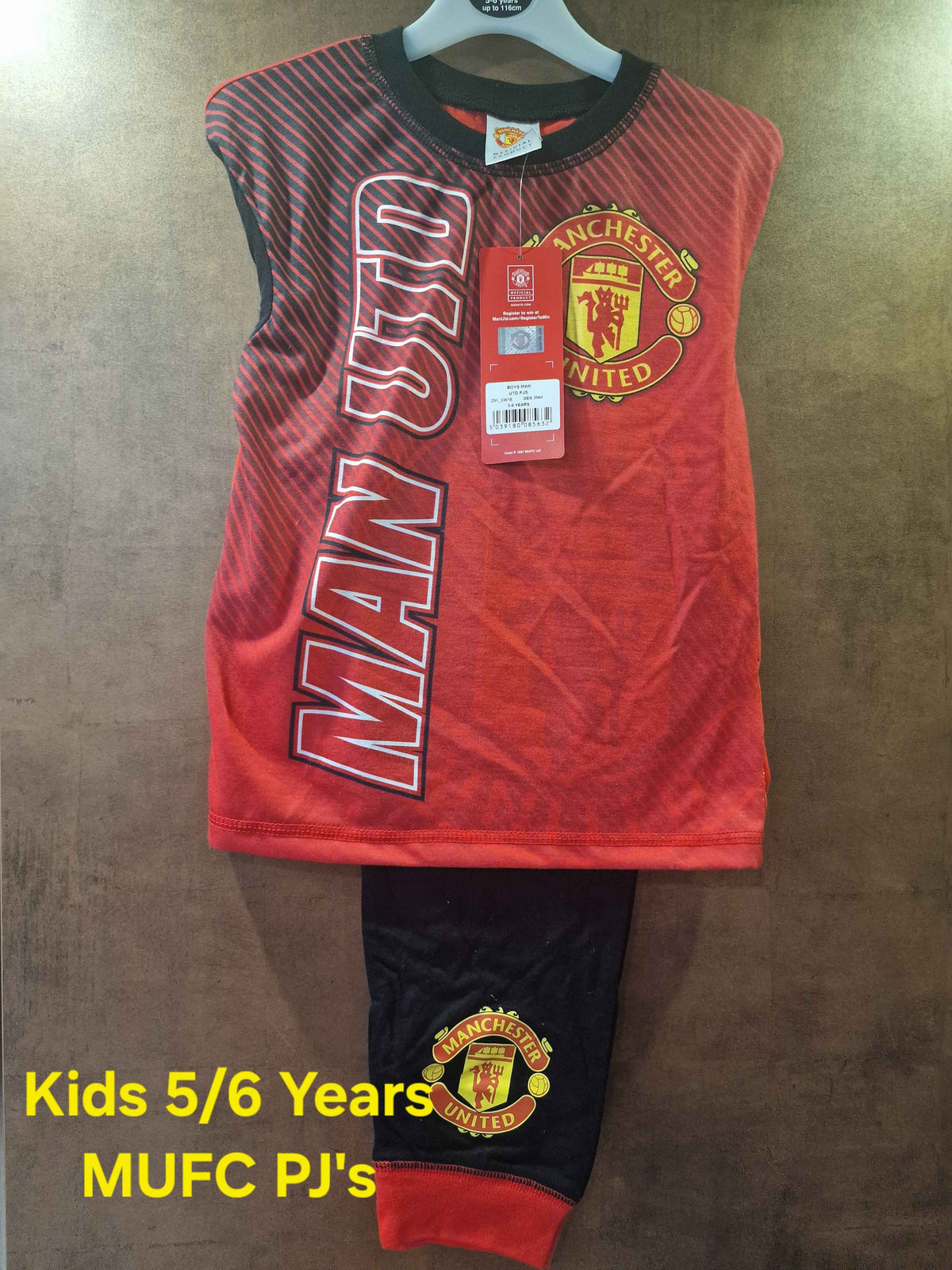 Man United Kids 5/6 Pyjamas