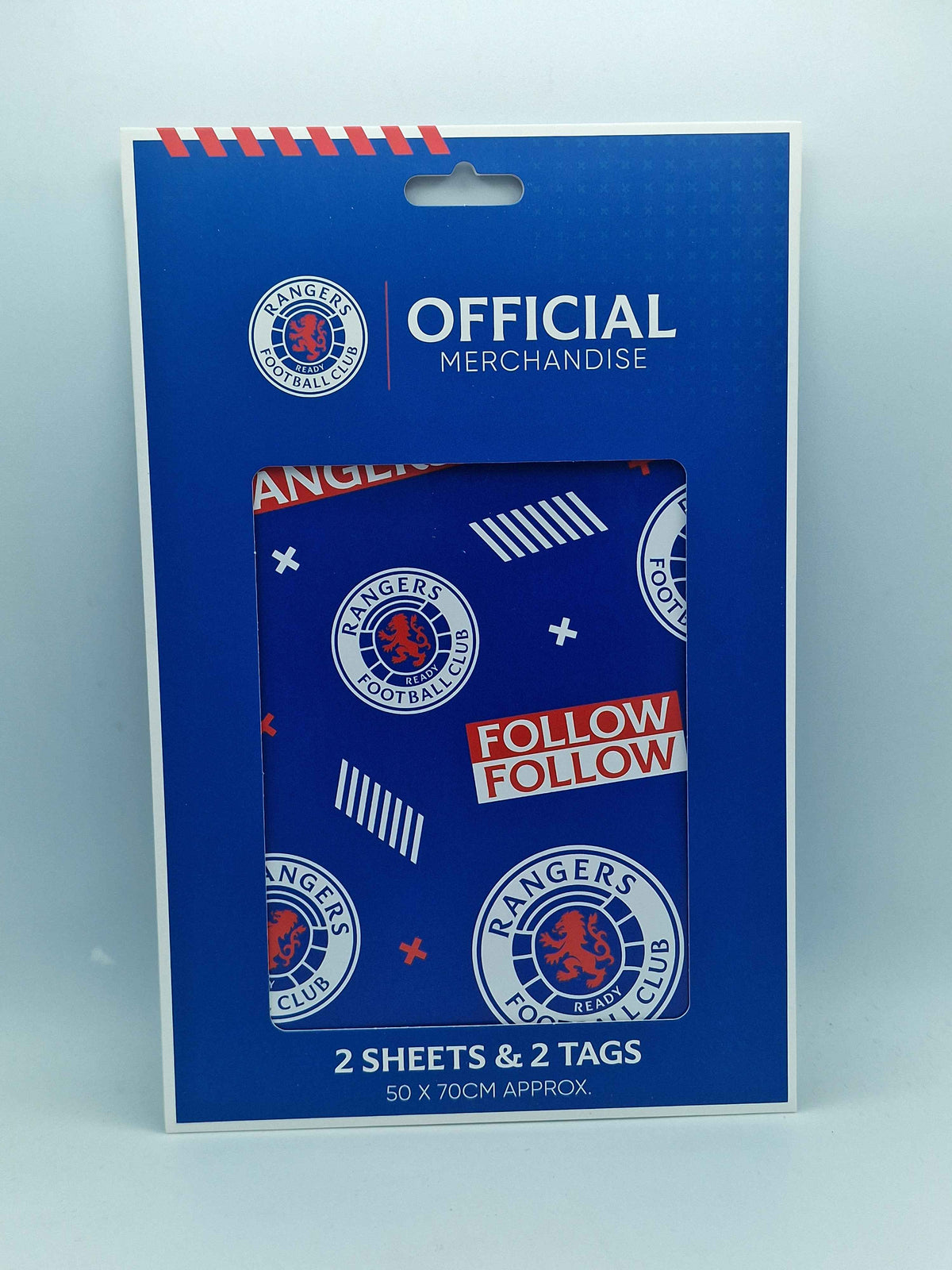 Rangers FC Text Gift Wrap