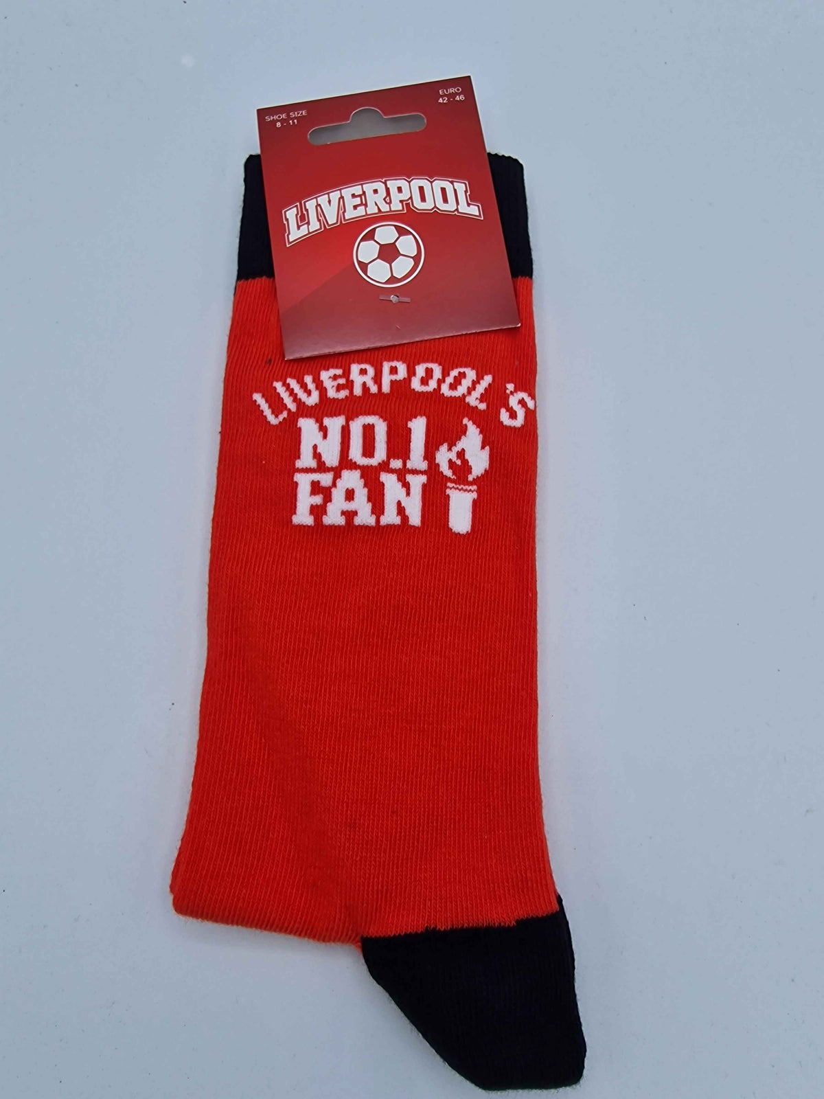 Team Direct Generic Liverpool No 1 Fan Red 4 to 6.5 UK Socks