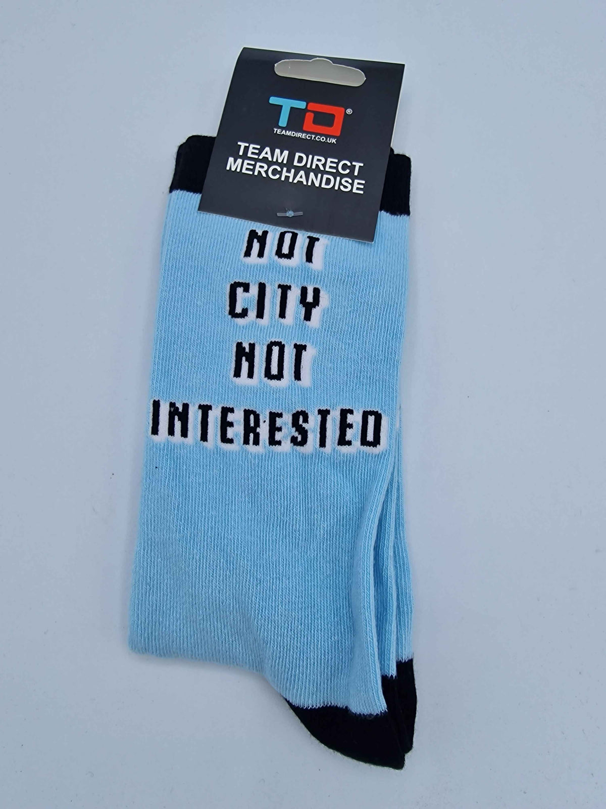 Not City Not Interested UK Size 4-6.5 Junior Socks