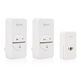 Byron DBY-23445BS Wireless Doorbell Set - 2 Plugs - Kinetic Energy - White
