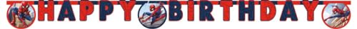 Procos - Happy Birthday Spider-Man Crime Fighter Banner in FSC Paper, White, 93868