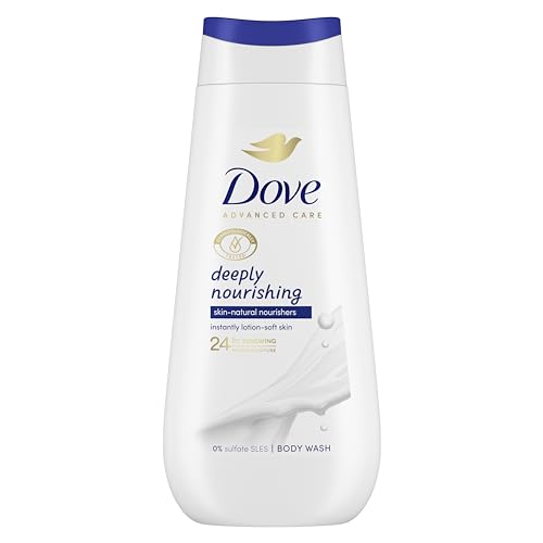 Dove Advanced Care Deeply Nourishing Body Wash body cleanser with skin-natural nutrients for instantly lotion-soft skin 225 ml