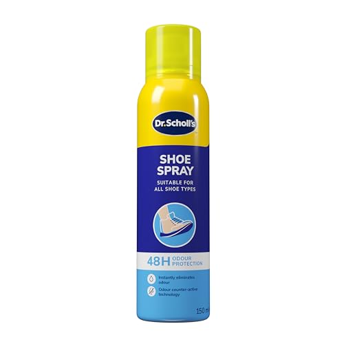 Dr. Scholl’s Fresh Step Anti Odour Shoe Spray, Eliminates Odor For Up To 48 Hours. Fresh Scent, Quick Drying, Suitable For All Shoe Types, Running Trainers, Sports, & More, 150m