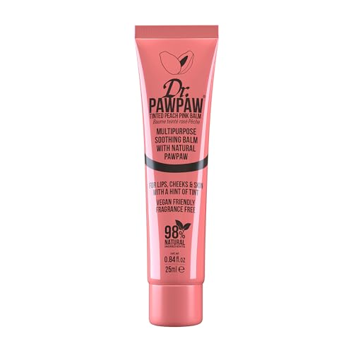 Dr. PAWPAW Tinted Peach Pink Balm, Multi-Purpose Balm, For Lips, Cheeks & Other Cosmetic Finishing, 25ml