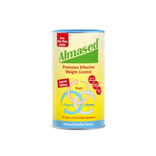 Almased Almond-Vanilla Meal Replacement Shake - Protein Powder for Weight Loss, 500 g