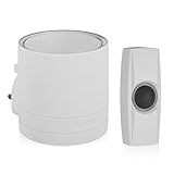 Byron DBY-24112-UK WIRELESS DOOR CHIME WHITE SET 200M