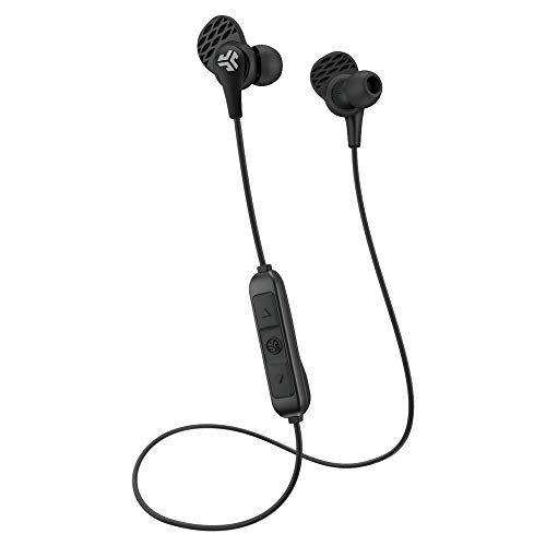 JLab JBuds Pro Bluetooth Earbuds Wireless, Best Fit Pro Earbuds with Noise Isolation, Titanium 10mm Drivers, Custom Fit Gel Tips and Cush Fins - Bluetooth Earphones With Microphone, Black