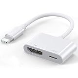 Compatible with iPhone iPad to HDMI Adapter, 1080P Digital AV Adapter Sync Screen HDMI Connector Adaptor Compatible with iPhone 11 Pro Xs MAX XR X 8 7 6s Plus iPad to TV Projector Monitor