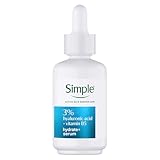 Simple Hydrate+ 3% Hyaluronic Acid + Vitamin B5 Serum skin care suitable for all skin types for hydrated, softer skin 30 ml
