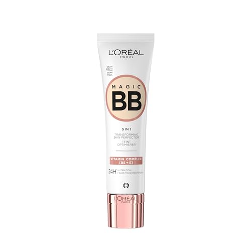 L'Oréal Paris Tinted Day Cream, For 24-Hour Moisture and an Even Complexion, Magic BB Complexion Optimiser, No. 01 Very Light (Very Light), 1 x 30 ml