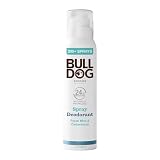 BULLDOG SKINCARE Fresh Mint & Cedarwood Spray Deodorant for Men, 125ml