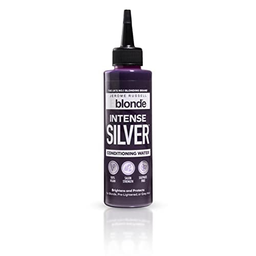 Jerome Russell Bblonde Intense Silver Conditioning Water - Brighten & Protect Blonde Hair Toner, Vegan & Sulphate Free, 150ml