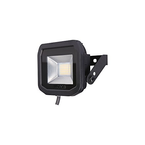 Luceco Guardian Slim Flood Light with 1 m Cable, 15 W, 5000K Colour Temperature, Black, 15.5 x 10.5 cm