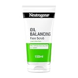 Neutrogena Oil Balancing Face Scrub (1x 150ml) for Oily Skin, Helps Remove Excess Oil and Clear Pores, For a Refreshed, Mattified and Radiant Complexion