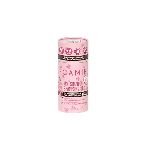 FOAMIE Dry Shampoo Berry For Brunette Hair, Plastic-Free, pH-Balanced, Soap-Free, No Sulphates or Parabens. Made in the UK.