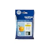 Brother LC-3211Y Inkjet Cartridge, Yellow, Single Pack