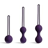 So Divine Sensual Kegel Ball Training Kit, Set of 3, Ben Wa Ball Tightening & Strengthening Pelvic Floor Exerciser for Beginners & Advanced