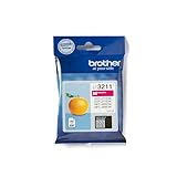 Brother LC-3211M Inkjet Cartridge, Magenta, Single Pack, Standard Yield, Includes 1 x Inkjet Cartridge, Brother Genuine Supplies