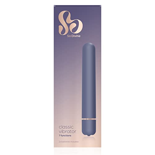 So Divine - 7 Function Vibrating Stimulator - 3 Speeds & 4 Functions. Vibrator, Adult Sex Toys for Women - Clitoris Stimulation, Dildo, Vibrators. Water-Resistant with Discreet Delivery (Purple Vibe)