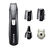 Remington Men's Pilot Grooming Kit (3 Attachments, Precision Trimmer, Foil Shaver, Nose & Ear Trimmer, Adjustable Comb, Advanced Steel Blades, Washable, Battery Operated) PG180