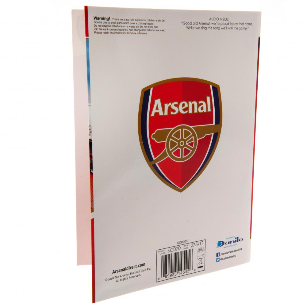 Arsenal FC Musical Birthday Card
