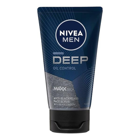NIVEA MEN Deep Anti-Blackhead Face Scrub With Black Carbon 75ml