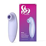 So Divine - Purple Pearl Pulsating Clitoral Suction Stimulator. Clit Sucker with 11 Suction Intensities. Waterproof Sex Toy for Women Made with Body Safe Silicone