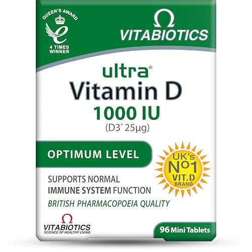 Vitamin D Tablets 1000IU, Vitabiotics Ultra 96 Mini Tablets