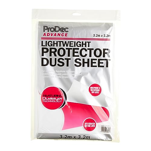 ProDec Advance PNWS129 Lightweight 3.2m x 3.2m Non-Woven Dust Sheet Dustproof and Waterproof