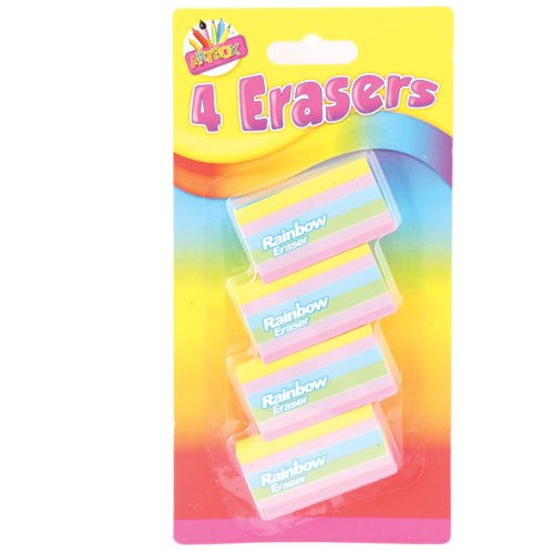 THE ART BOXArtbox Rainbow Eraser (Pack of 4)