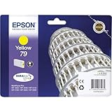 Epson 79 Leaning of Pisa Yellow Genuine, Ink Cartridge DuraBrite Ultra, Standard