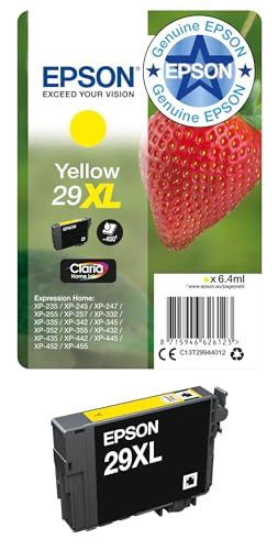 Epson 29XL Yellow Strawberry High Yield Genuine, Claria Home Ink