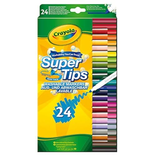 CRAYOLA SuperTips Washable Markers 24pk